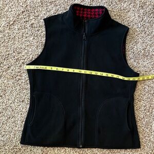 Studio works black and red reversible vest